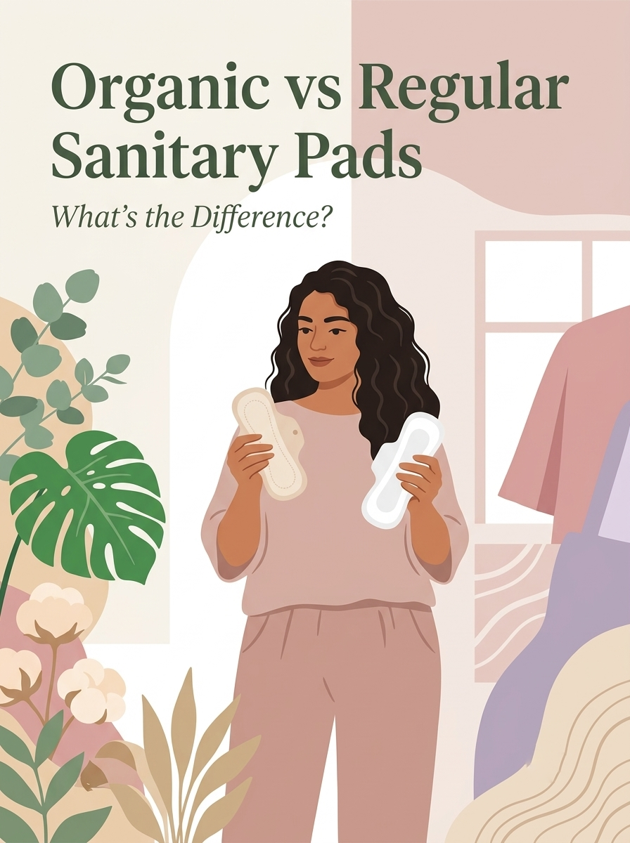 Organic Sanitary Pads vs Regular Sanitary Pads: What’s the Difference?
