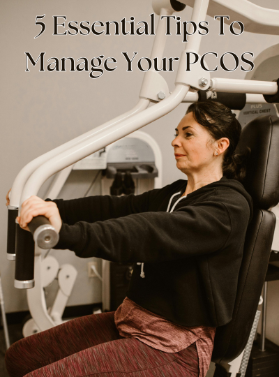 Woman with PCOS exercising