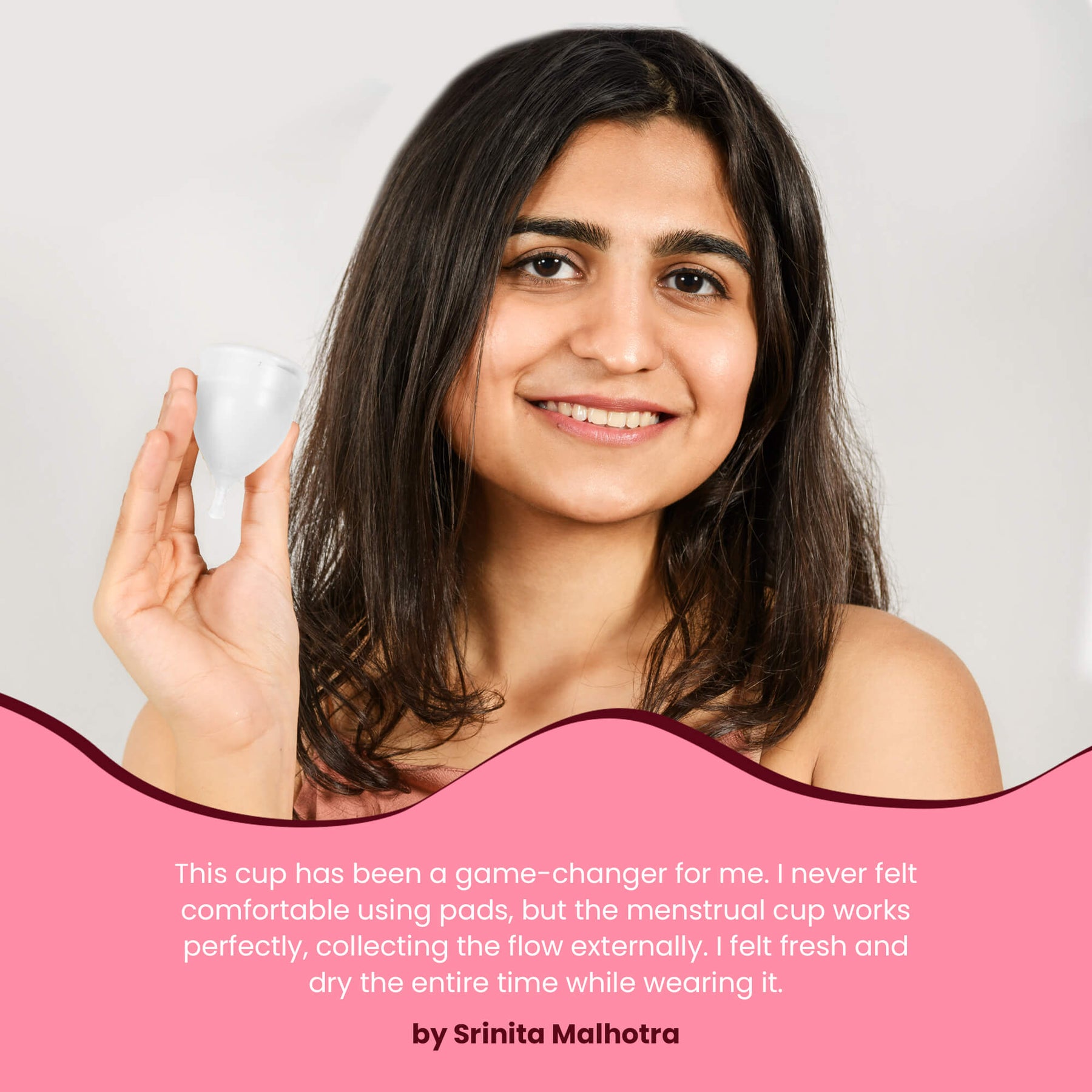 Reusable Menstrual Cup with Pouch for Women