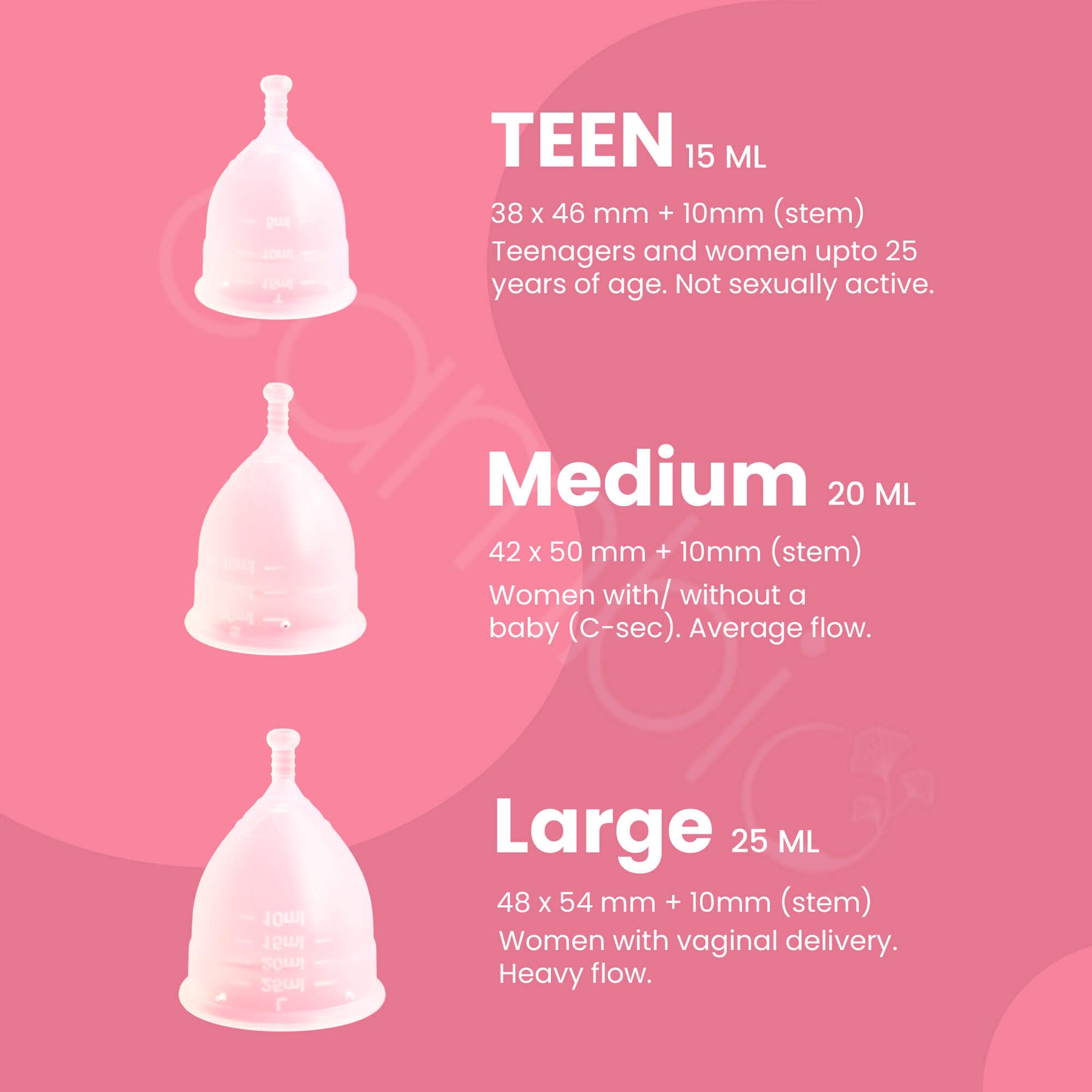 Reusable Menstrual Cup with Pouch for Women