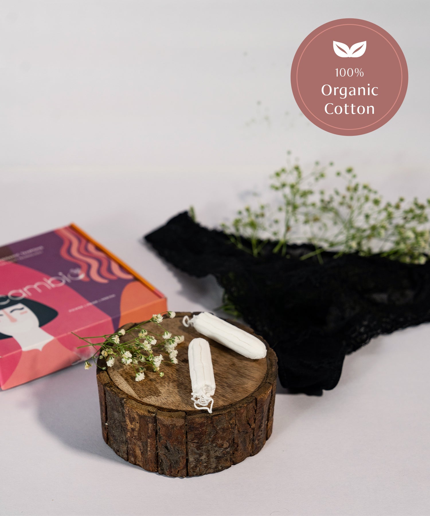 Organic Cotton Biodegradable Tampons