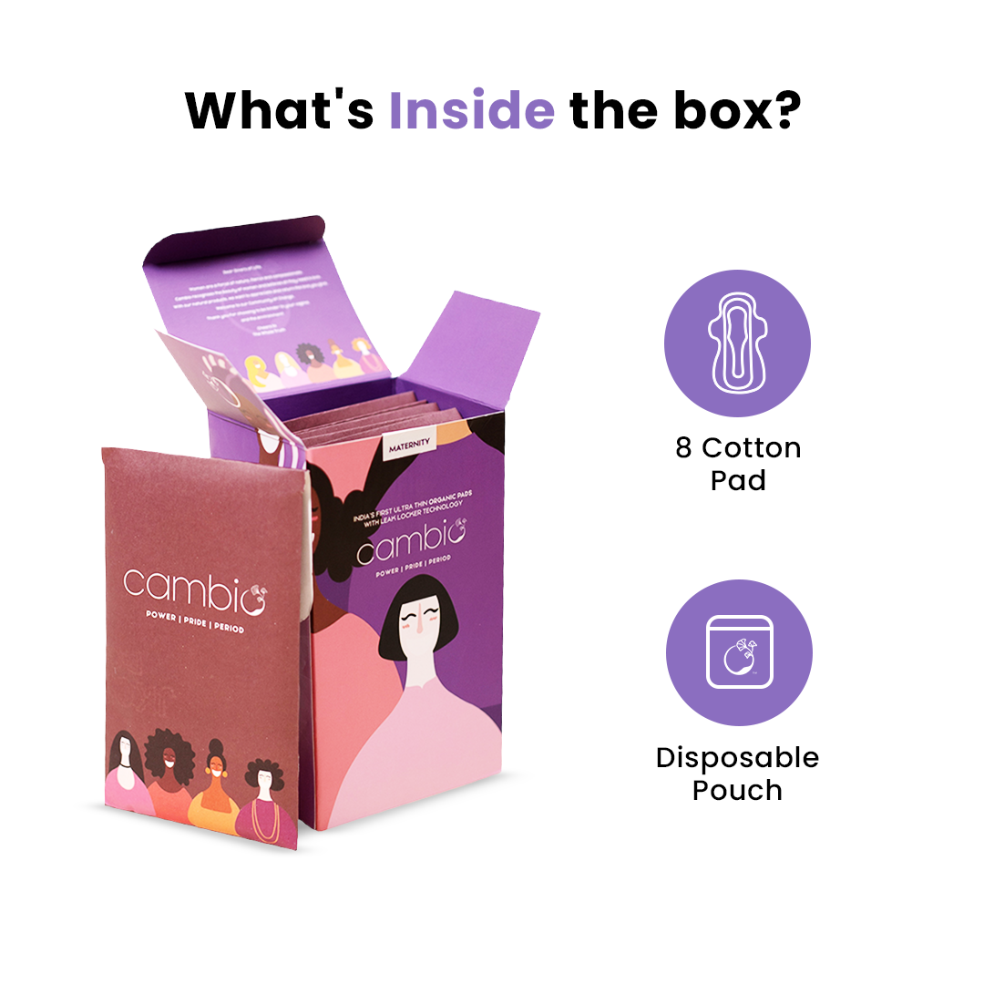 Organic Sanitary Pads - 100% Pure Cotton & Chemical-free