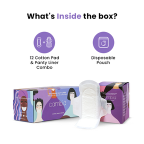 100% Organic Cotton Pad & Panty Liner Combo