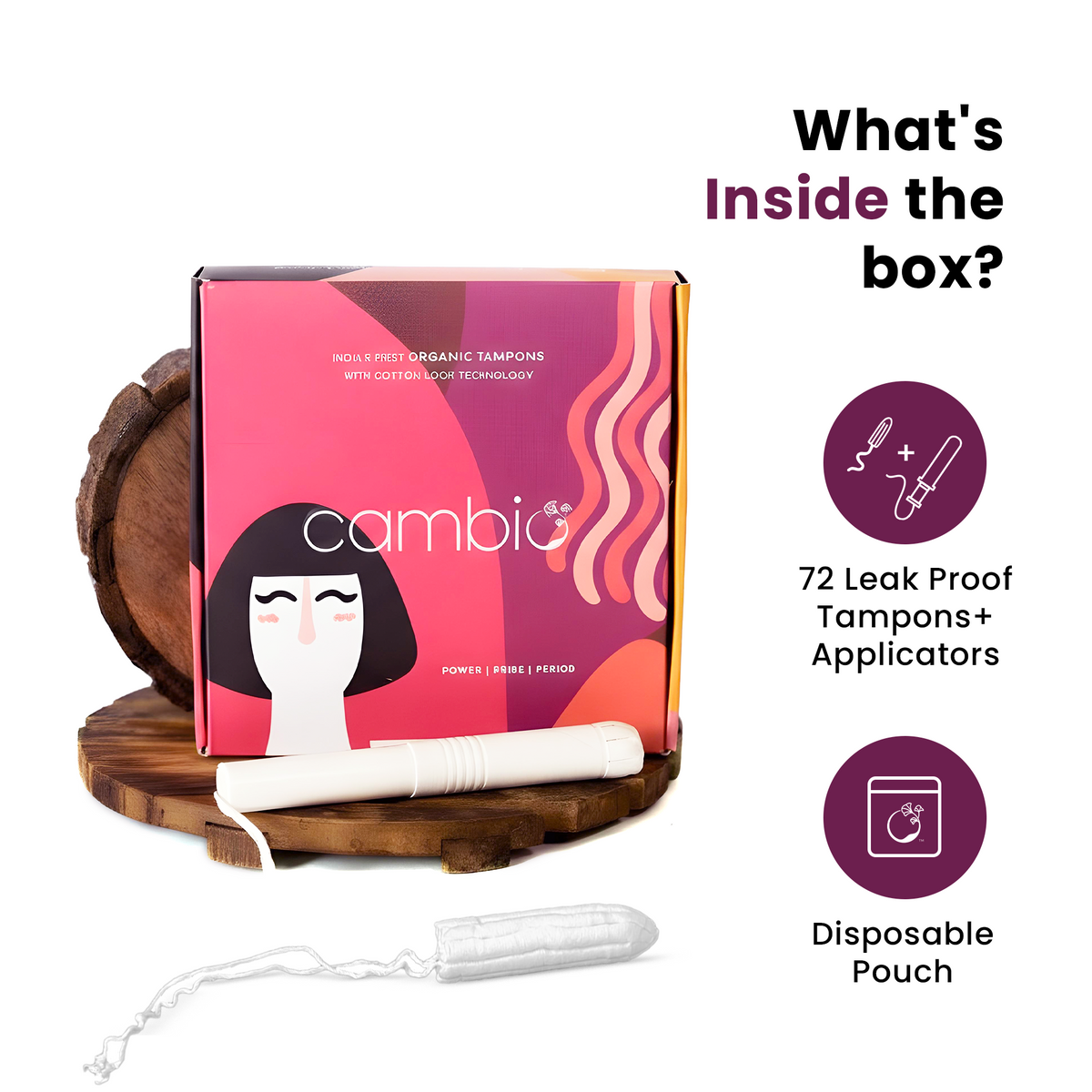 Organic Cotton Tampons with Applicators