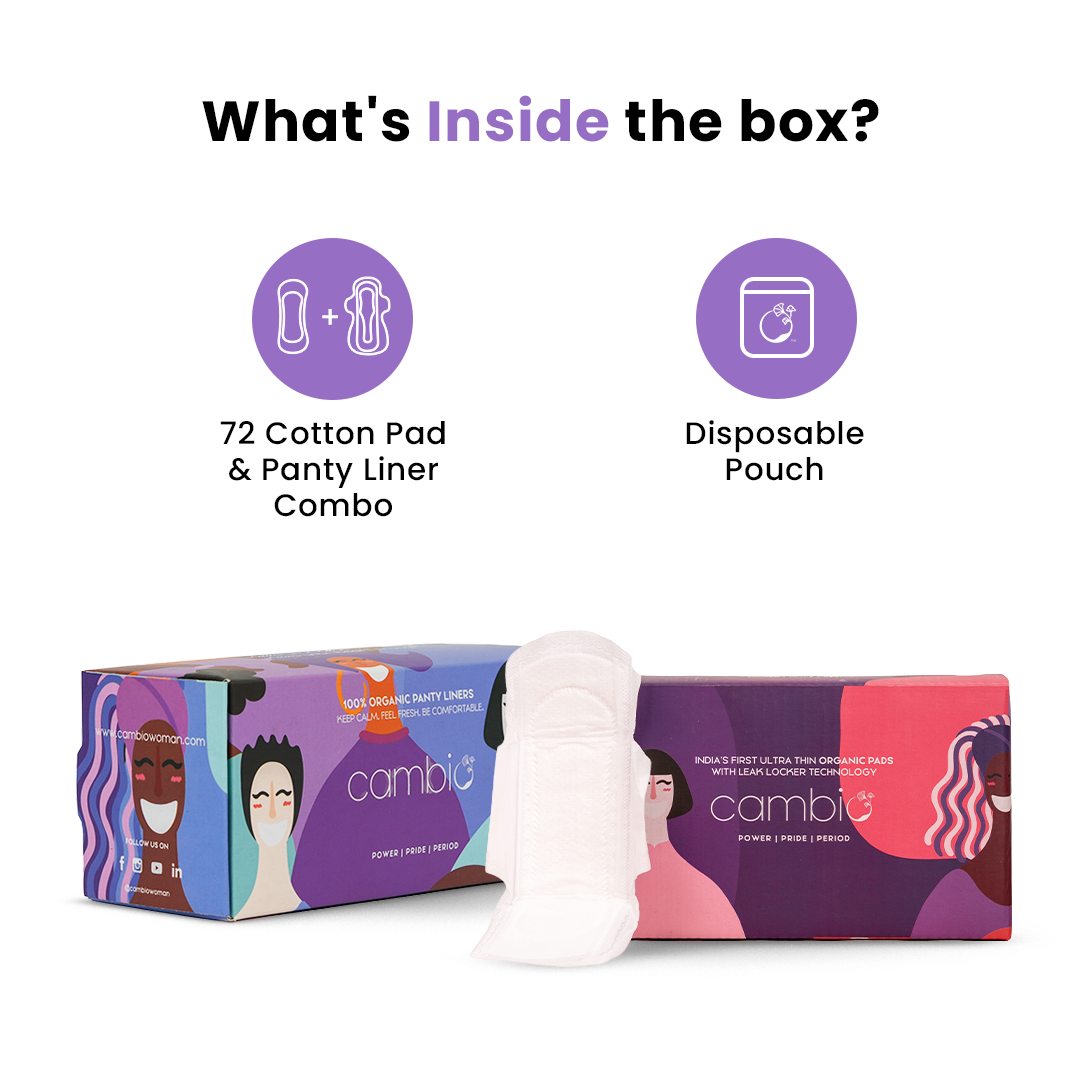 100% Organic Cotton Pad & Panty Liner Combo