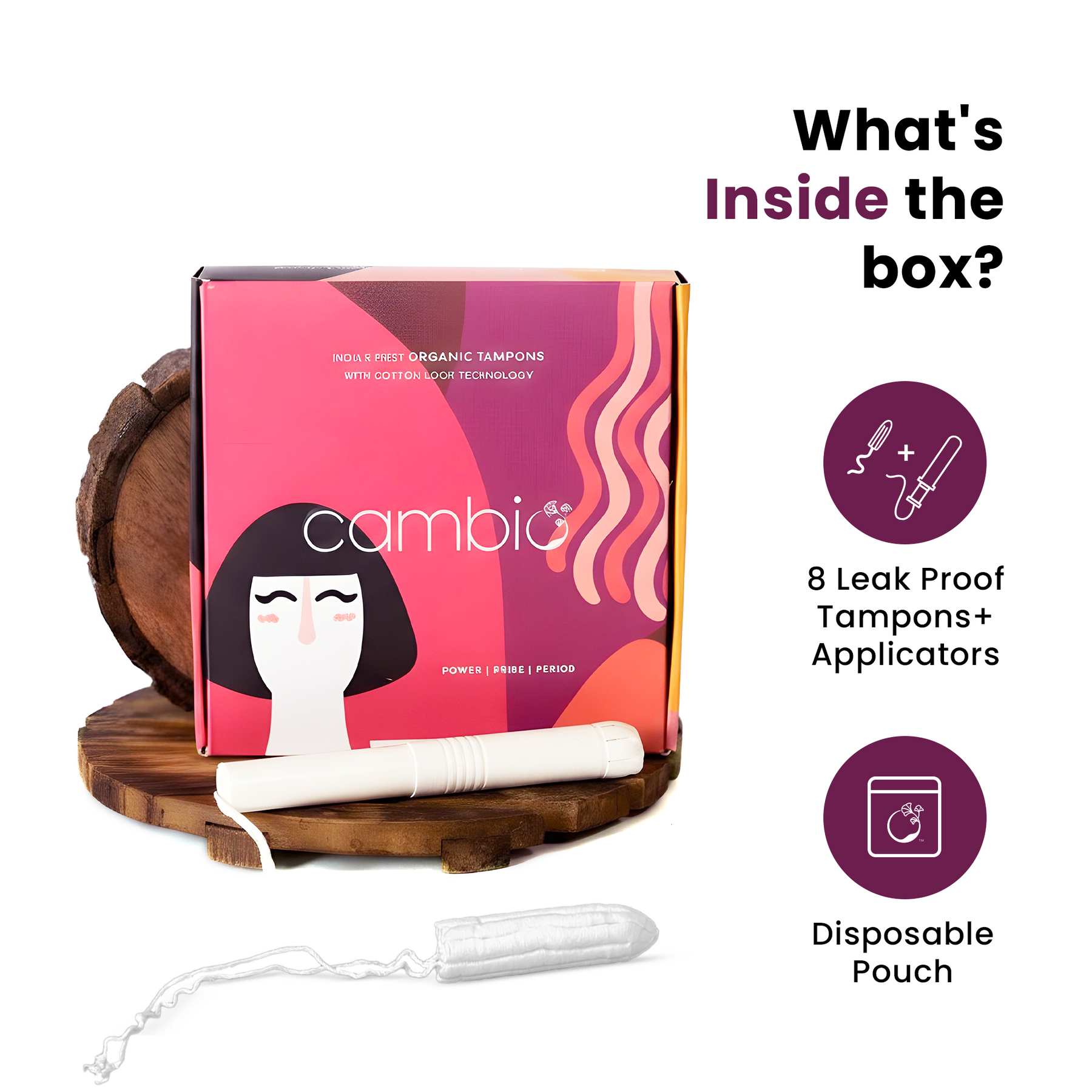 Organic Cotton Tampons with Applicators