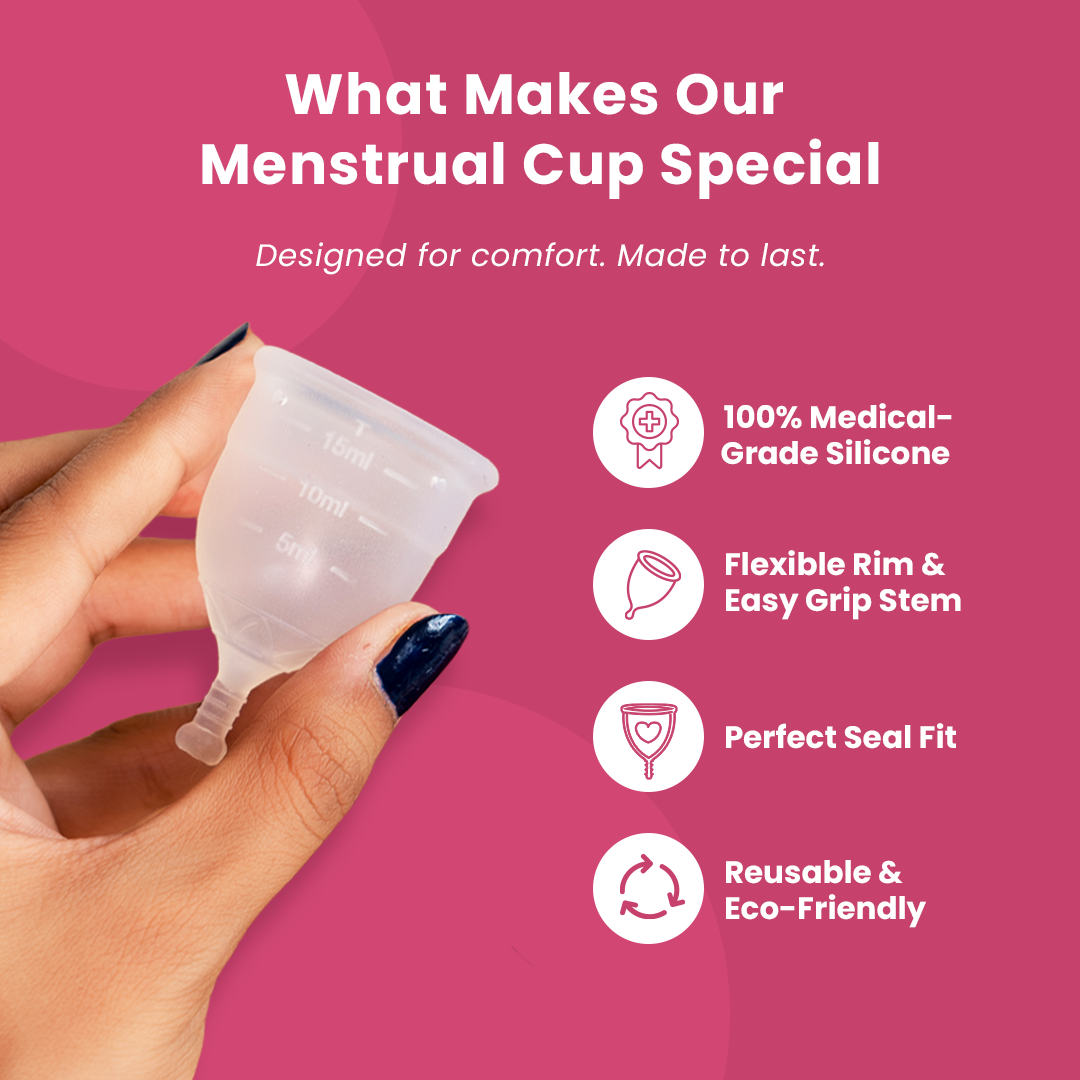 Reusable Menstrual Cup & Sterilizer Combo