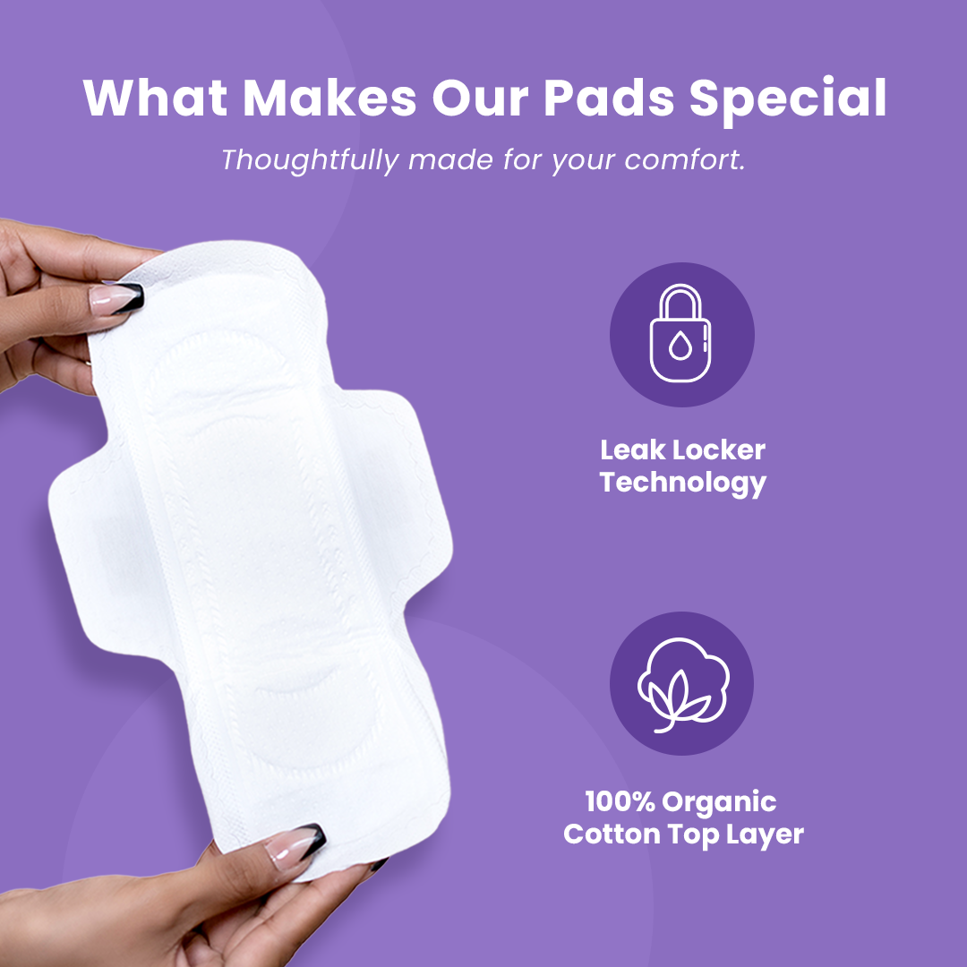 100% Organic Cotton Pad & Panty Liner Combo