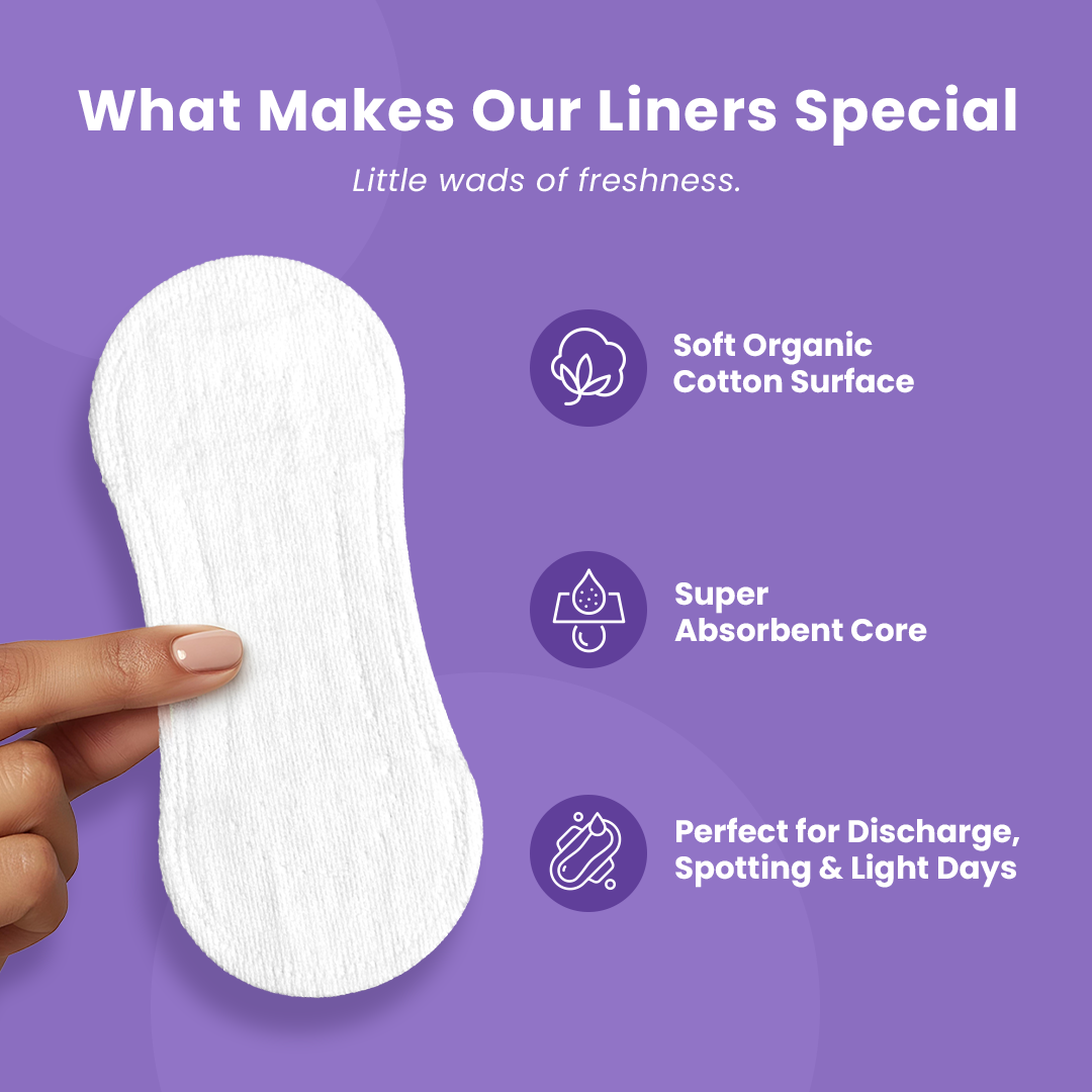 100% Organic Cotton Pad & Panty Liner Combo