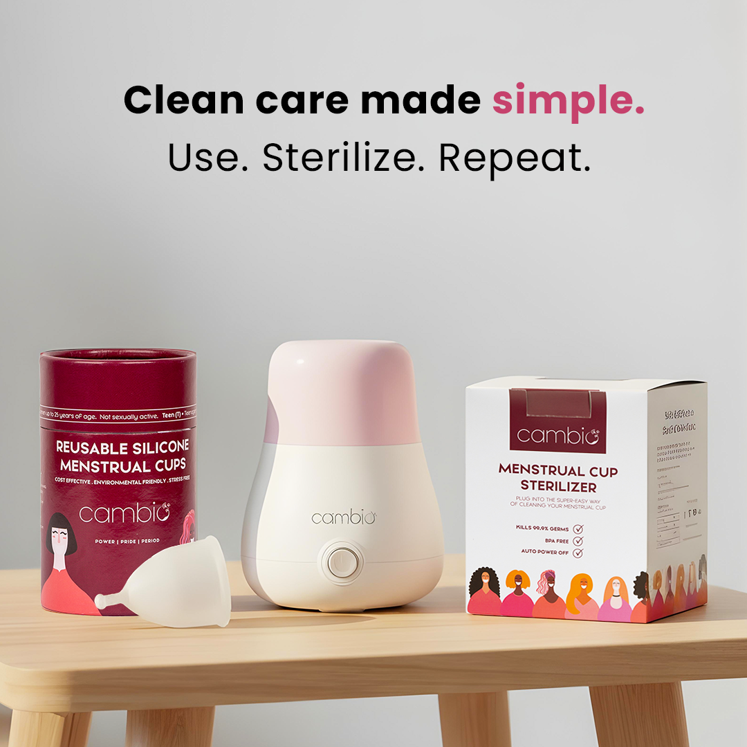 Reusable Menstrual Cup & Sterilizer Combo
