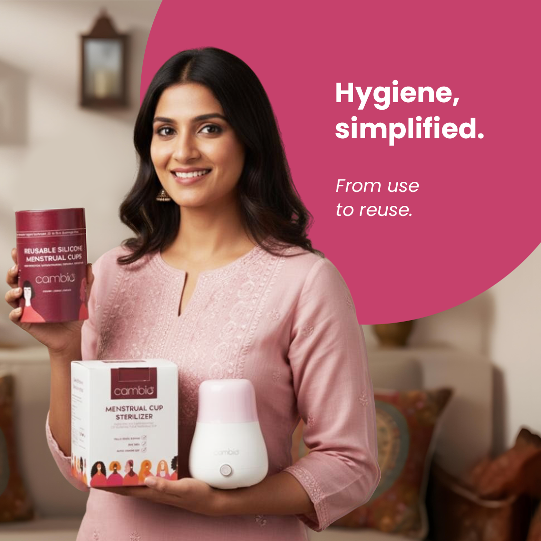 Reusable Menstrual Cup & Sterilizer Combo