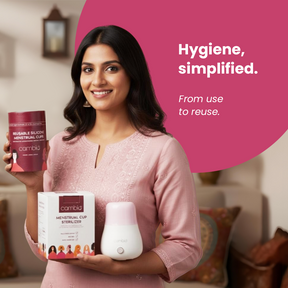 Reusable Menstrual Cup & Sterilizer Combo