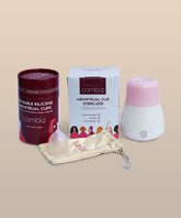 Reusable Menstrual Cup & Sterilizer Combo