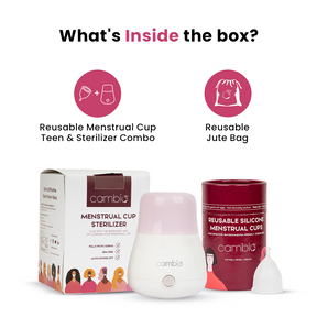 Reusable Menstrual Cup & Sterilizer Combo