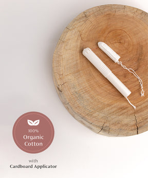 100% Organic Cotton Tampons with Applicators | Cotton Lock Technology