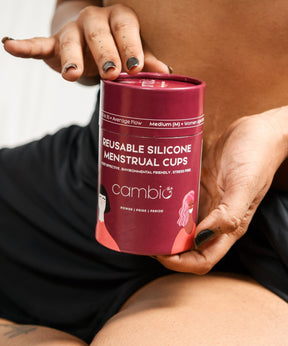 menstrual cup banner - Cambio
